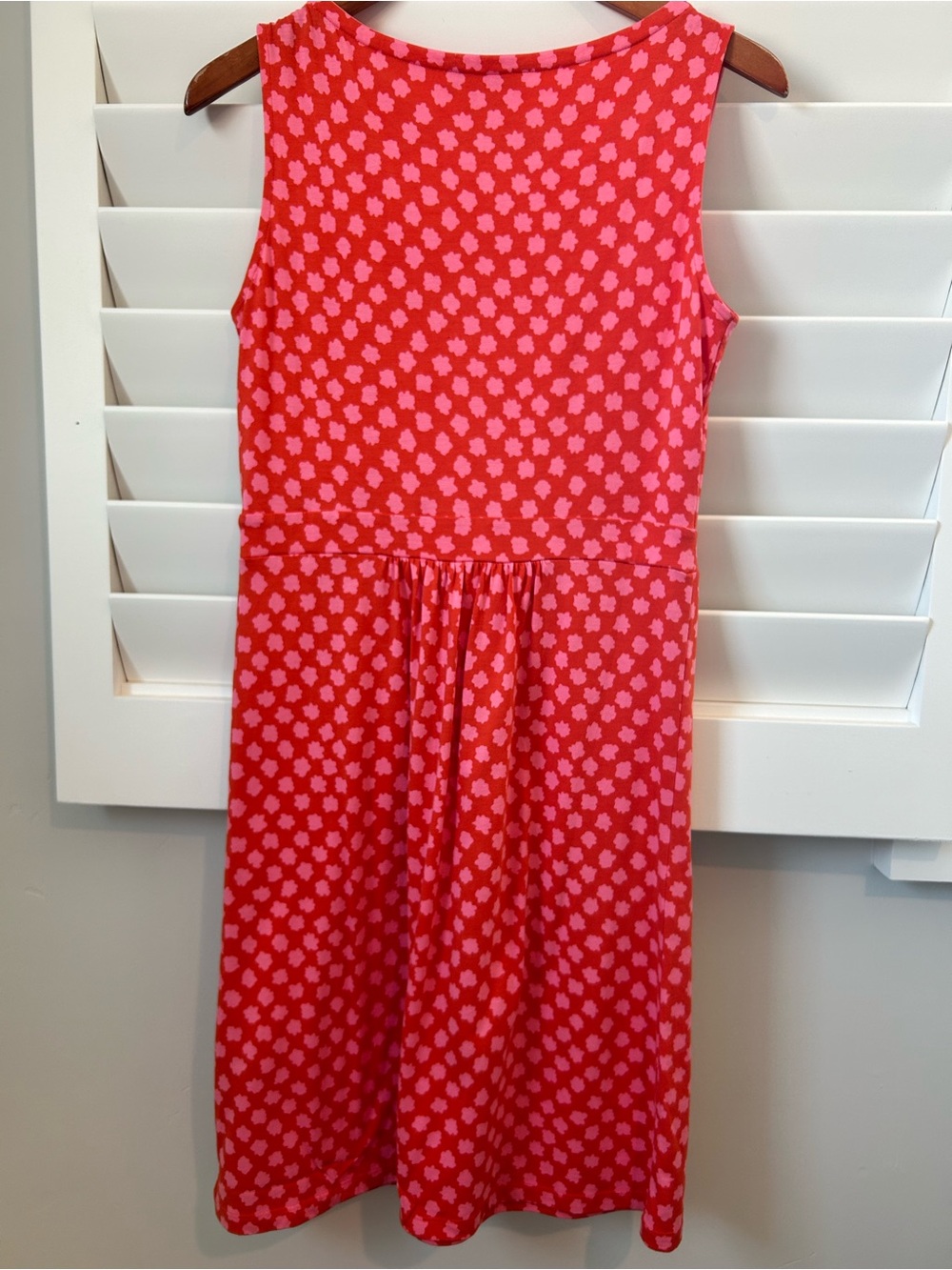 Boden red and pink sleeveless pattered dress size 6 - Picture 2 of 7